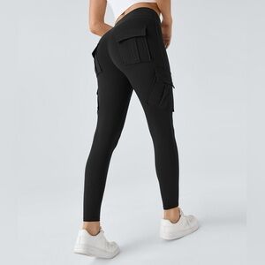 High Waisted Cargo Pocket Skinny‎ Yoga Leggings